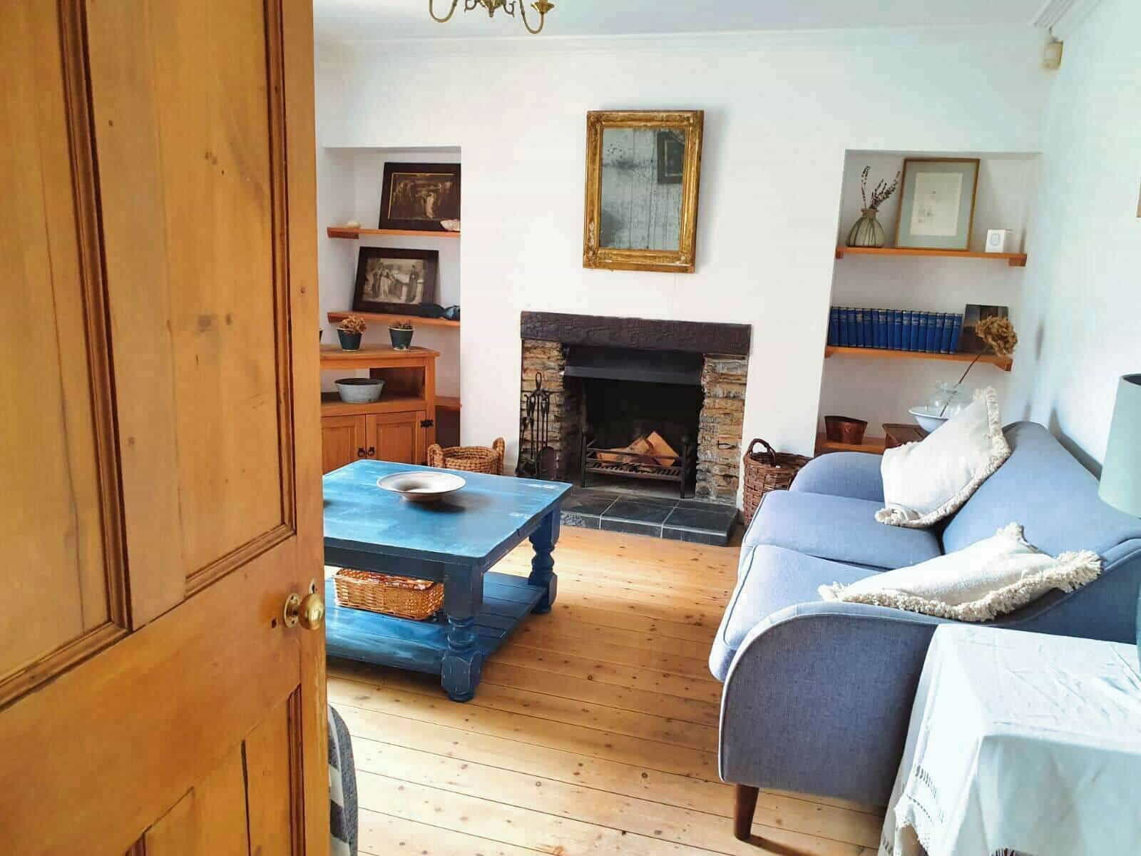 Padstow cottage living room