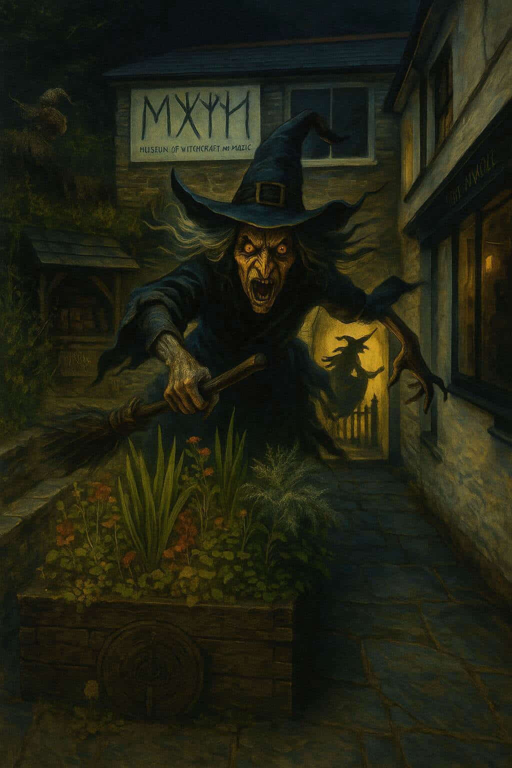 AI generated image Boscastle Witchcraft Museum