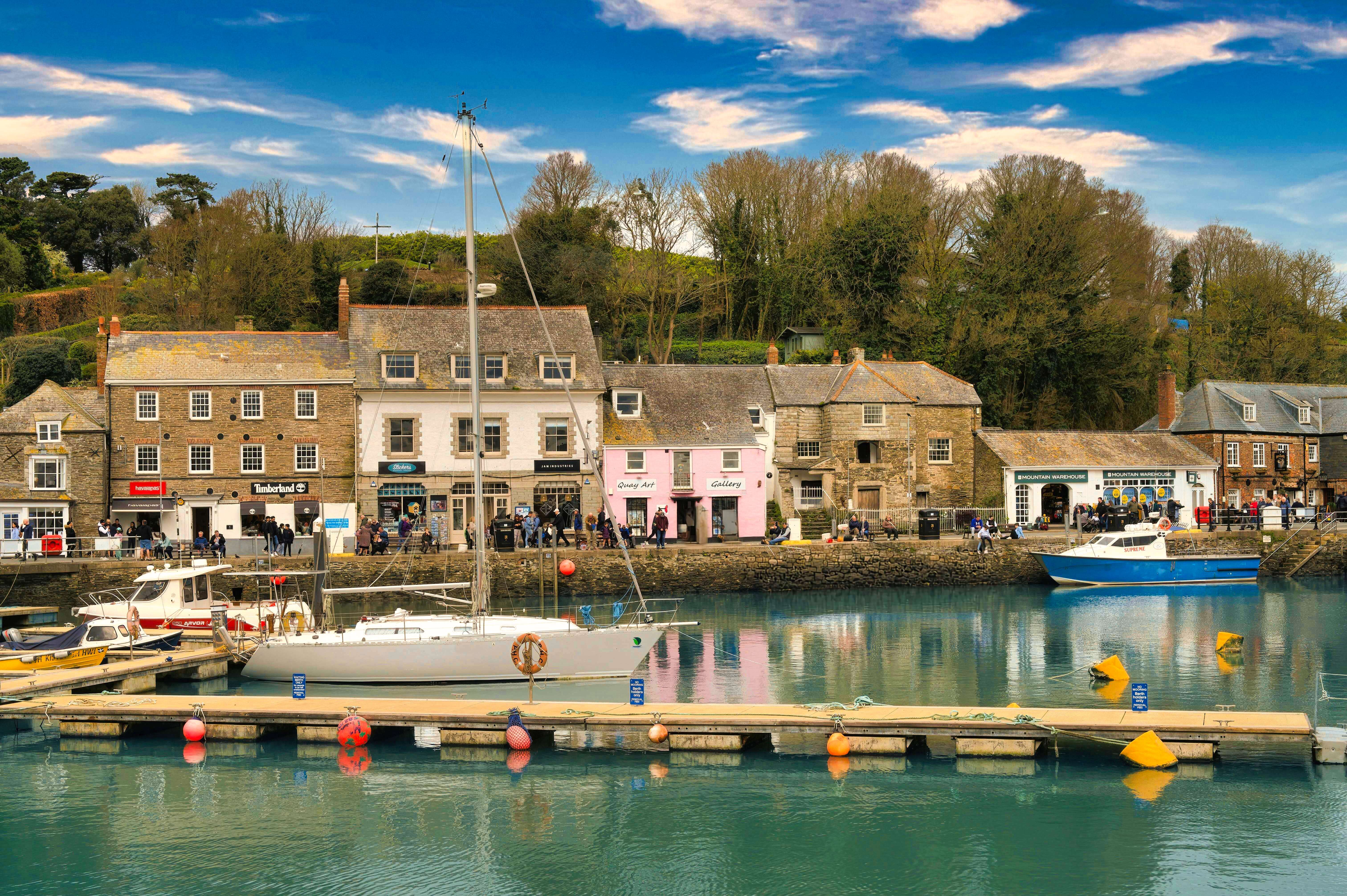 Padstow harbour scene