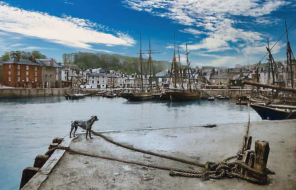 Padstow Harbour AI generated